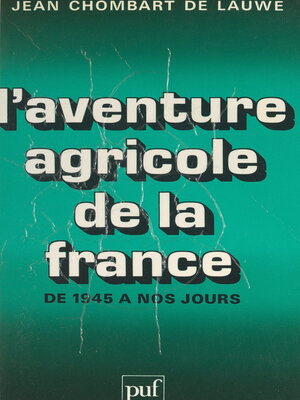 cover image of L'aventure agricole de la France